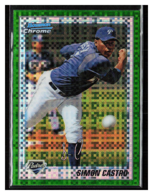 2010 Bowman Chrome Pros Green X-Fractor #BCP215 Simon Castro
