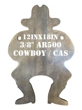 12" x 18" x 3/8" AR500 Cowboy Action Silhouette CAS Steel Shooting Metal Target