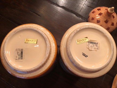 Neiman Marcus Vtg Unique Set Of 2 Large Medici Canisters Jars Made In Italy - Picture 5 of 6