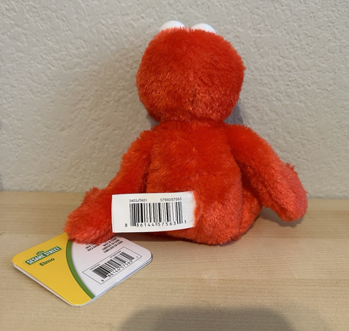 Sesame Street Friends Elmo Sustainable Plush Stuffed Animal kids Toys, 8-inch - Picture 3 of 6