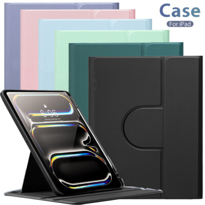 360° Hülle für iPad 10 9 8 7 Gen Air 11 Pro 11 2024 Tasche Cover mit Stifthalter