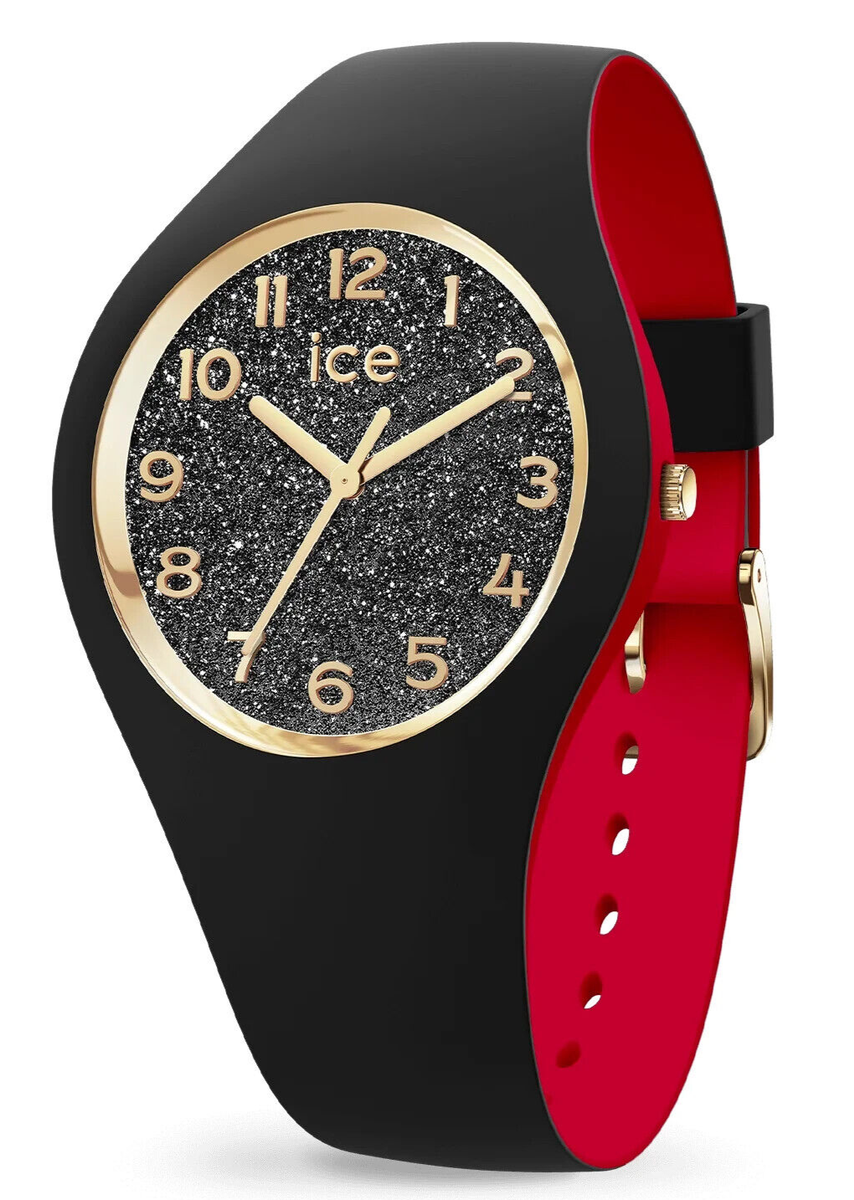 ICE WATCH 022326 ICE loulou Black Glitter Damen Uhr Silikon - Main Image