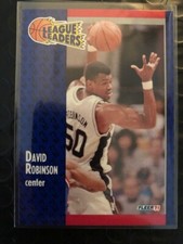 1991-92 Fleer Basketball #225 David Robinson League Leaders, PACK FRESH!