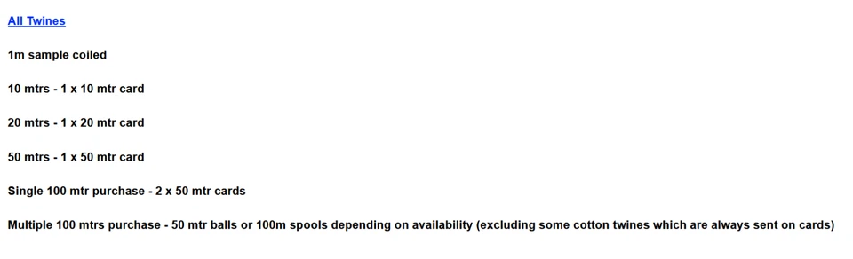 UK Made Coloured 1.5-2mm Jute Twine, Cotton Twine, Craft, Gift, String - Image 2 of 4