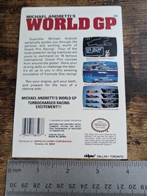 Authentic Vidpro Card Andretti World GP Kay Bee Toys R Us NES Nintendo Vintage