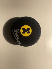 Michigan Wolverines SEAMUS CASEY Signed Hockey Puck