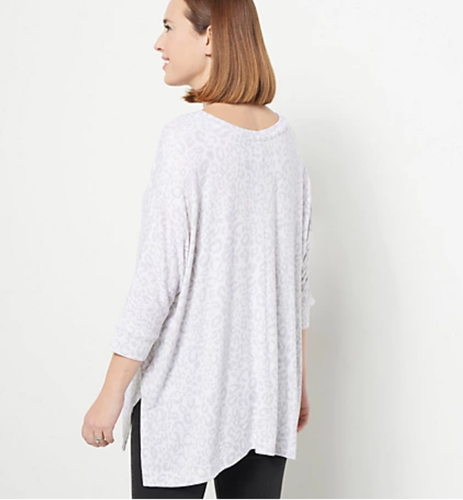 Laurie Felt Petite Fuse Modal Knit Pullover Top White XSP/SP A473681 - Picture 2 of 6