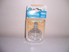 Dr Browns wide mouth bottle nipples 3M new