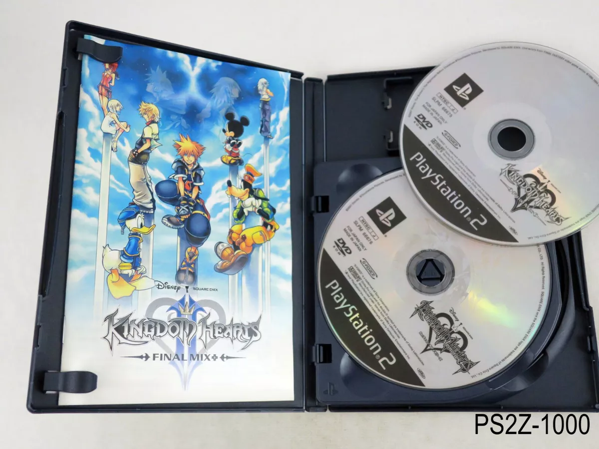 Lot of 3 Kingdom Hearts 1 II 2 Final Mix+ Plus (B) PS2