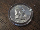 1958 D FRANKLIN SILVER HALF DOLLAR  90% UNCIRCULATED NICE COIN