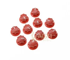 10x Guitar 1/4" Mini MXR Style AMP Knobs Effect Pedal Knob w/ Set Red