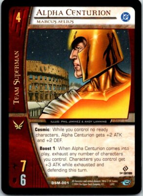2005 VS SYSTEM DC SUPERMAN MAN OF STEEL DSM - PICK / CHOOSE YOUR CARDS