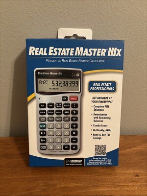 Calculated Industries Real Estate Master IIIx Calculator Model 3405