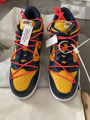 Nike Dunk Low OffWhite Gelb 45EU 10UK
