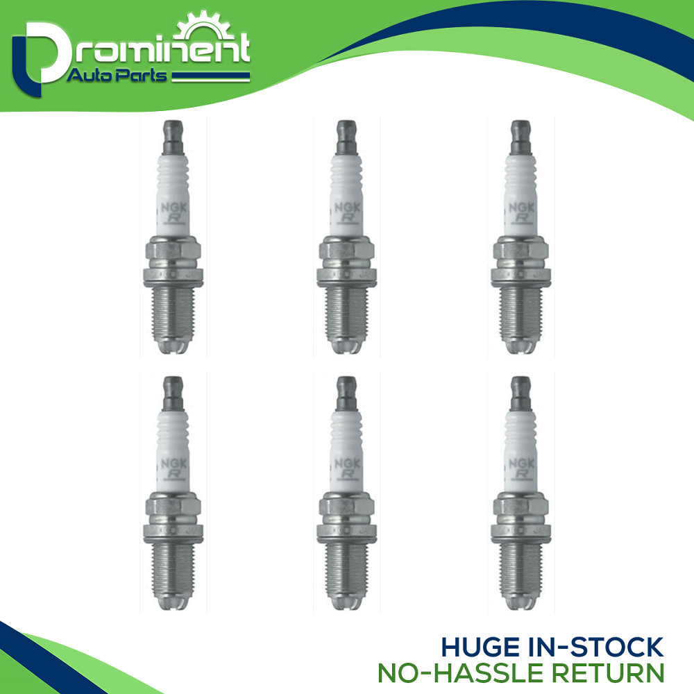 NGK Set of 6 Pre-Gapped Spark Plugs Double Laser Platinum Upgrade for BMW E39
