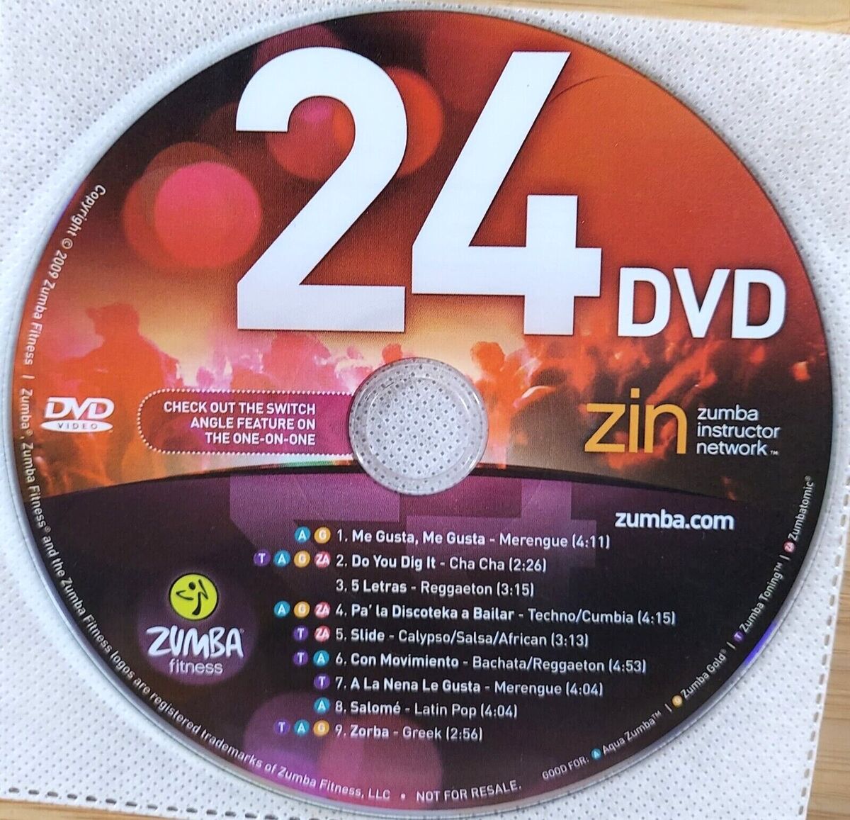 Zumba Instructor Network ZIN REPLACEMENT LESSONS (DVD/CD)