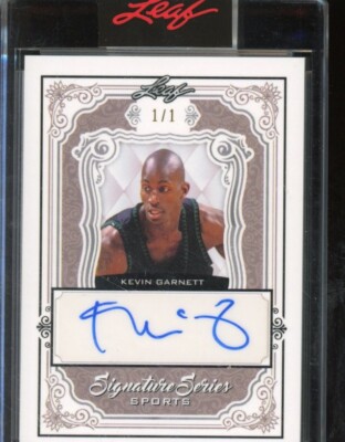 2023 Leaf Signature Series Kevin Garnett 1/1 Auto #SS-KG1 | eBay