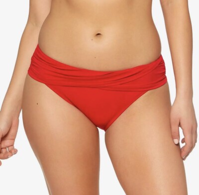Bleu Rod Beattie Women's Kore Sarong Hipster Swim Bottom RED, RBKK00511 Size 10