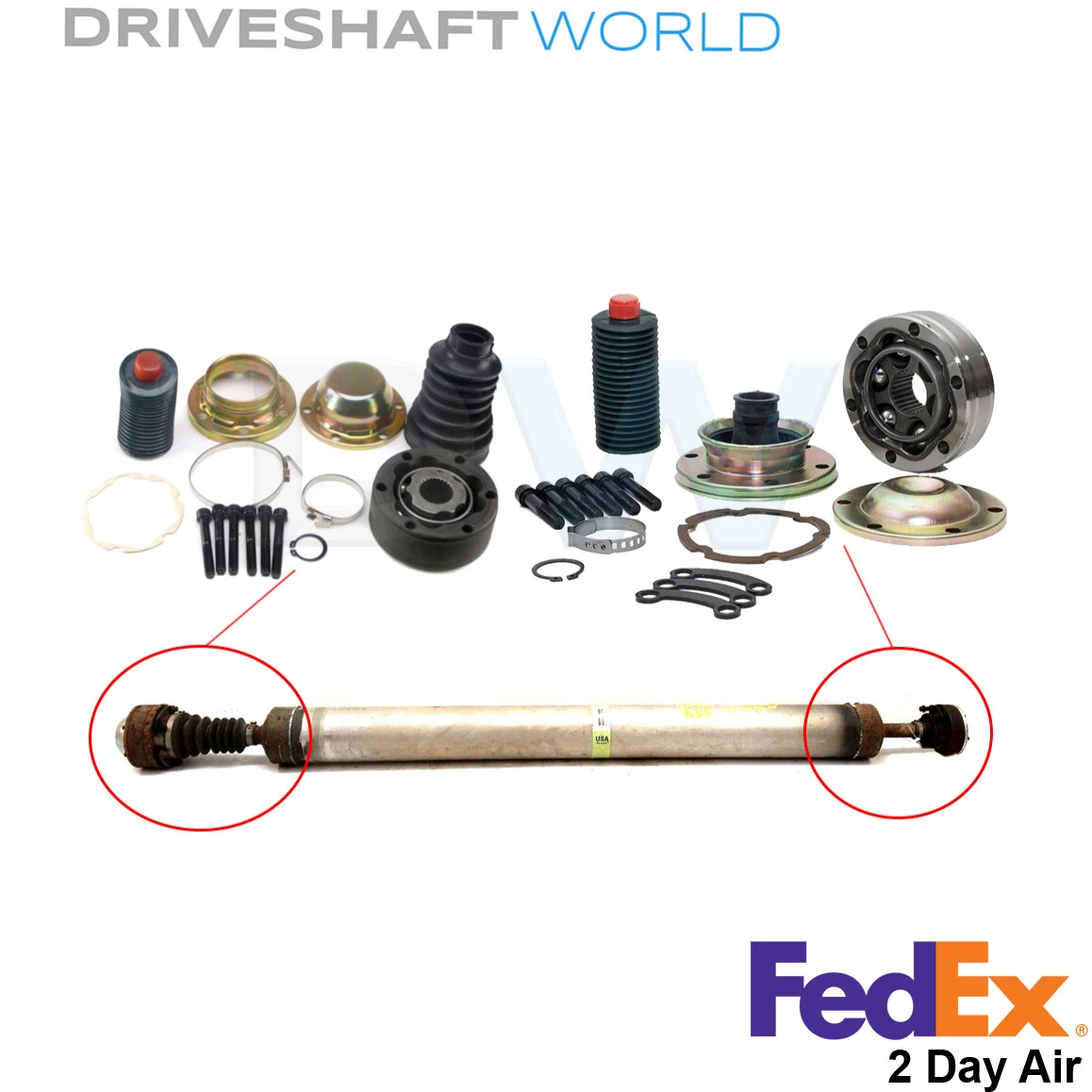 Buick TERRAZA 2005-2006 Rear Driveshaft CV Joint Repair Kit 