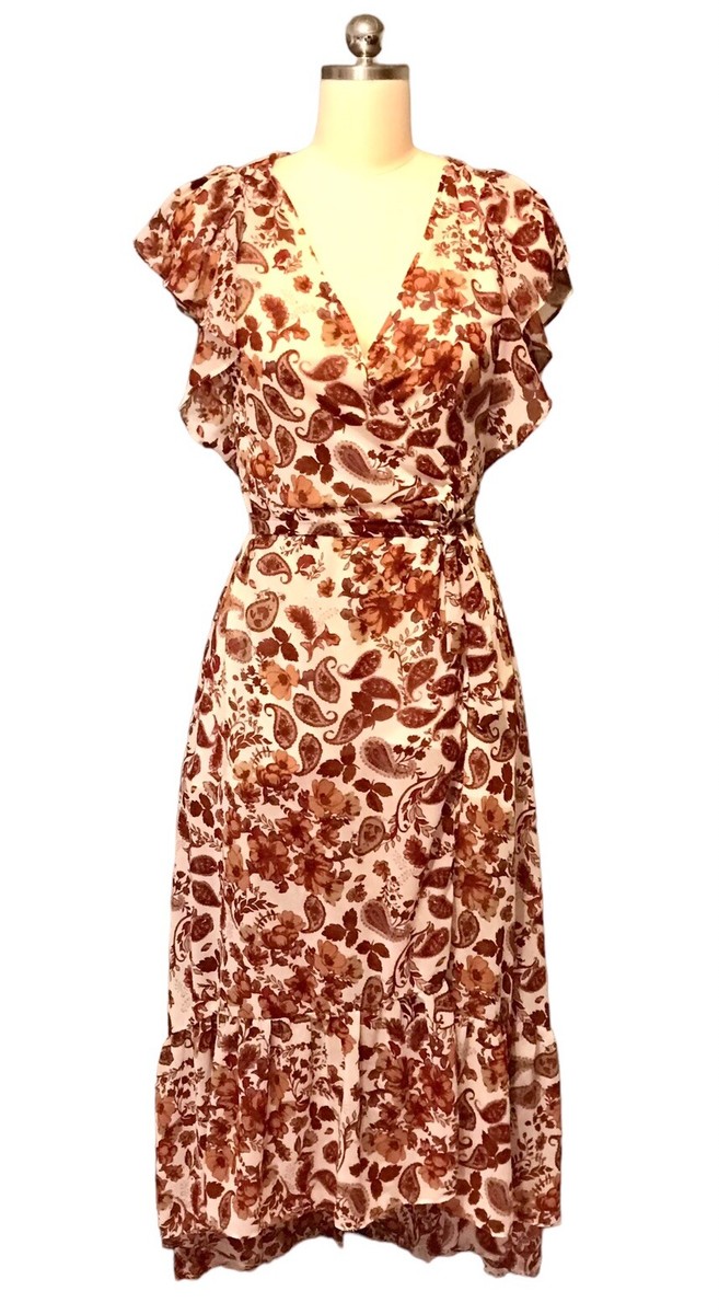 Drew Floral Wrap Dress High Low Maxi Flowy Cottagecore Ruffle Women's Sz M | eBay Drew Floral Wrap Dress High Low Maxi Flowy Cottagecore Ruffle Women's Sz M | eBay