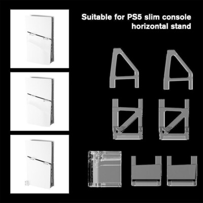 Horizontaler Standfüße Ständer Halter Für Playstation 5 PS5 Slim Konsole Zubehör