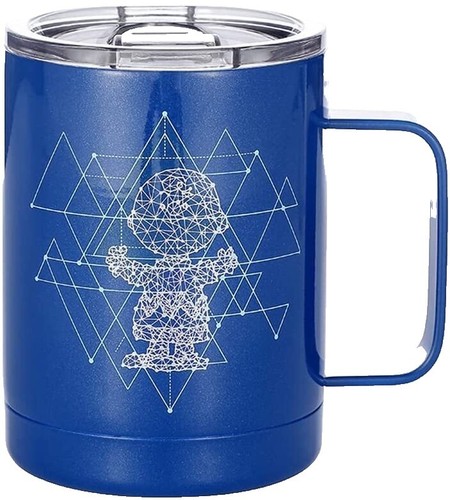 Thermoserv 12 Oz Foam Insulated Travel Coffee Mug - Blue Double Wall Thermos