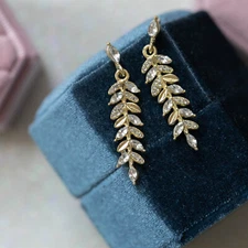 Job Lot Gold Plated Dangle Earrings perfect for Wedding Day 10 PAIRS