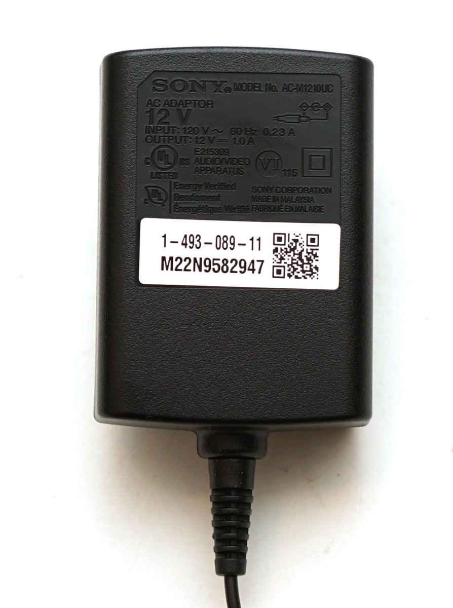 Genuine OEM Sony Ac-m1210uc 149308911 12v BLURAY AC Adapter