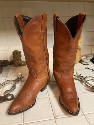 Bottes Western Cowgirl Tony Lama Noirs - Pointu Lézard USA - Taille 40/10