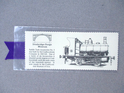 Hillside BOOKMARK Ironbridge Gorge Museum Saddle Tank Locomotive no 5