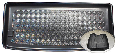 Z335060 Gerippte Kofferraumwanne + Klett-Netz für VW Volkswagen T6 Multivan Kurz