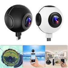 720° 1080P HD VR Panoramic Camera Dual Fisheye Lens Plug and Play For Android