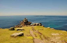 Photo 12x8 Penwith : Cliff Tops Trevescan From the top of the cliff overlo c2011