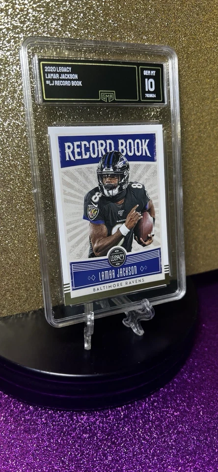 Lamar Jackson 2020 Panini Legacy - Record Book  #RB-LJ - Image 3 of 4