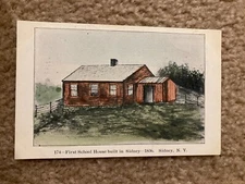 First School House Built In Sidney New York School Photo Postcard