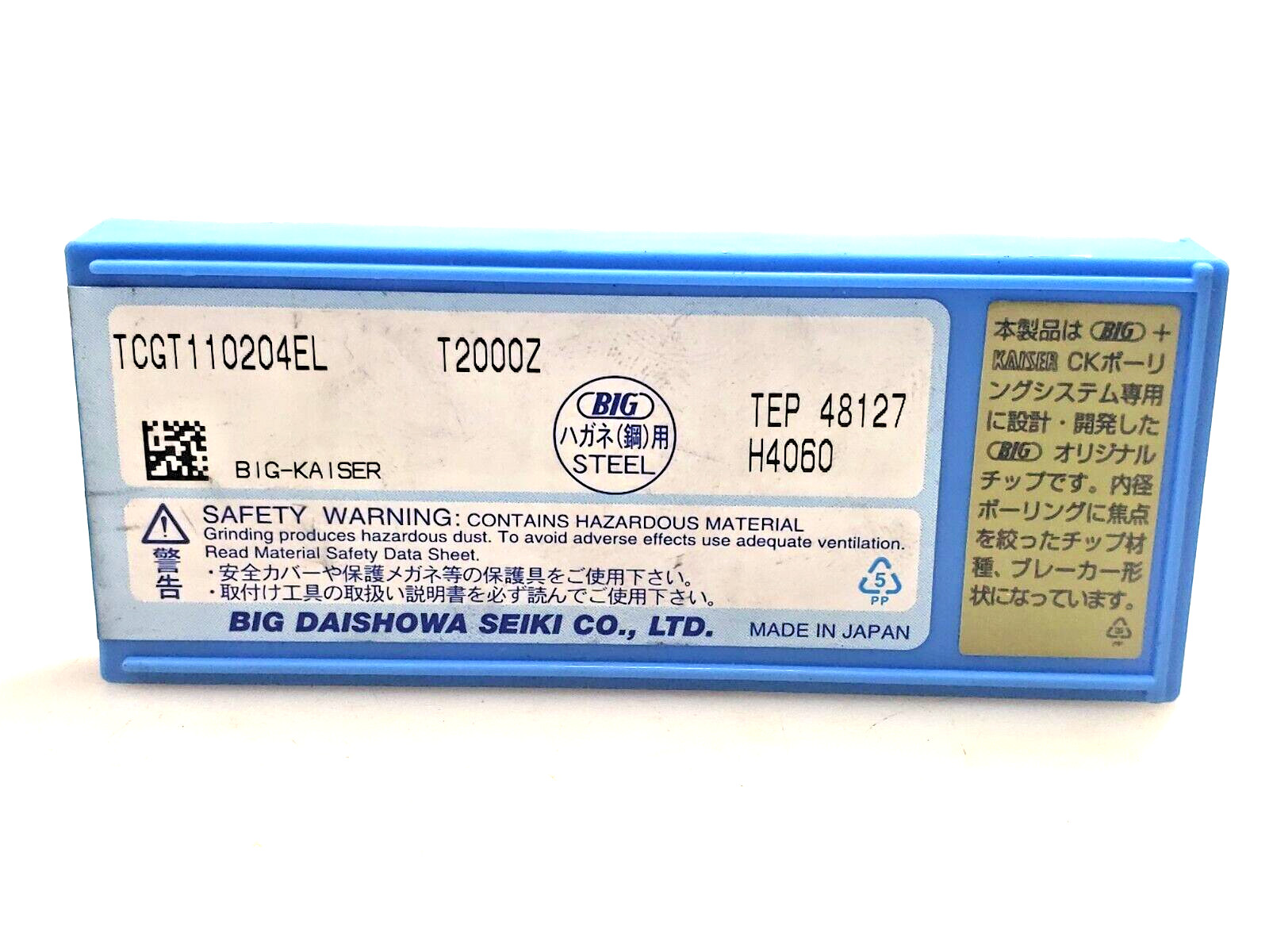 BIG Kaiser TCGT 110204EL T2000Z Carbide Boring Inserts (Box of 10)