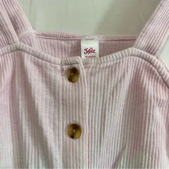 Camiseta sin mangas Justice Girls rosa/blanco/azul talla 8 Foto 4 de 4
