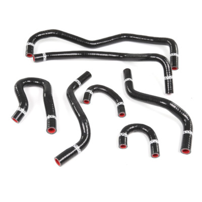 TEGIWA 7 STÜCK SILIKON KÜHLMITTELSCHLÄUCHE FÜR HONDA INTEGRA TYPE R DC2 B18C B18C6 SCHWARZ