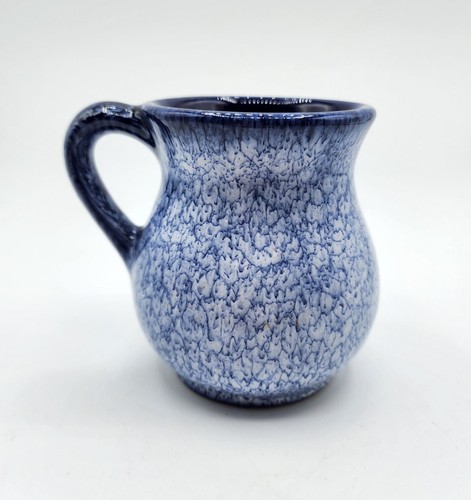 Vintage Rustique Canada Blue White Swirl Studio Art Pottery Coffee Mug Cup - Picture 2 of 7