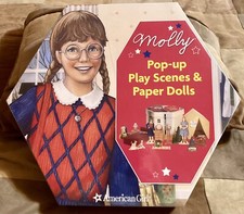 American Girl Molly Pop-Up Play Scenes Paper Dolls NIB HTF