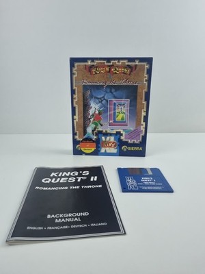 KING'S QUEST II 2 Romancing The Throne / Amiga Big Box / Sierra Retro Adventure