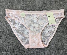Target Underwear Size AUS 10 US 6 Lace Pretty Pink Sheer BNWT