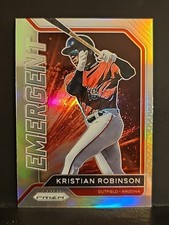 2021 Panini Prizm Emergent Silver #12 Kristian Robinson DIAMONDBACKS 