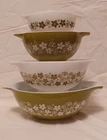 Pyrex, Spring Blossom,  Crazy Daisy, Cinderella Nesting Bowls