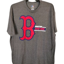 MLB Boston Red Sox Graphic T-Shirt Mens 2XL Charcoal Gray Short Sleeve Tee