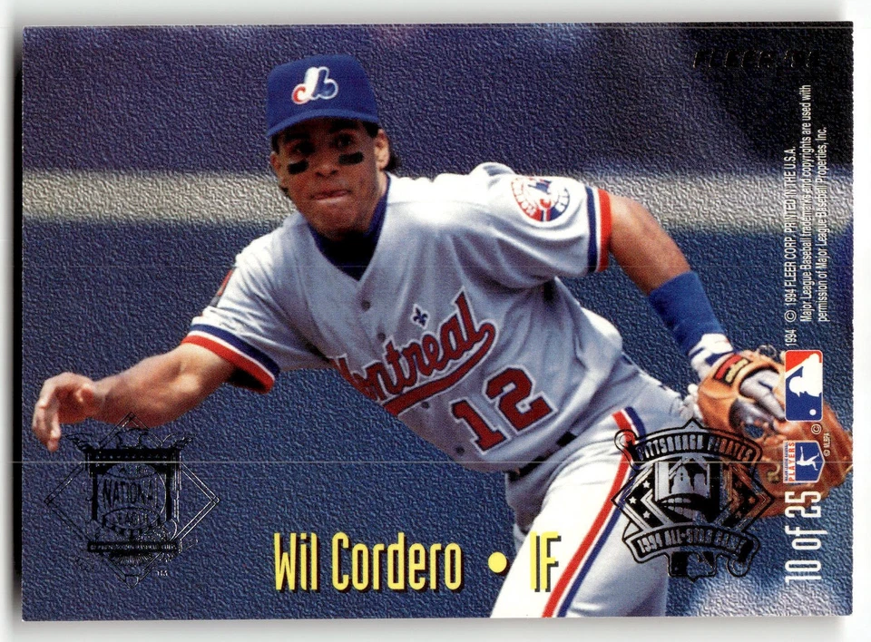 Fleer #10 1995 Chuck Knoblauch / Wil Cordero All-Stars Foto 2 de 2