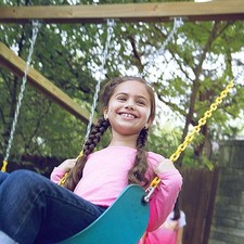 Heavy Duty Tree Swing with Ropes Toddlers Kids Hanging Swing Outdoor Play Green