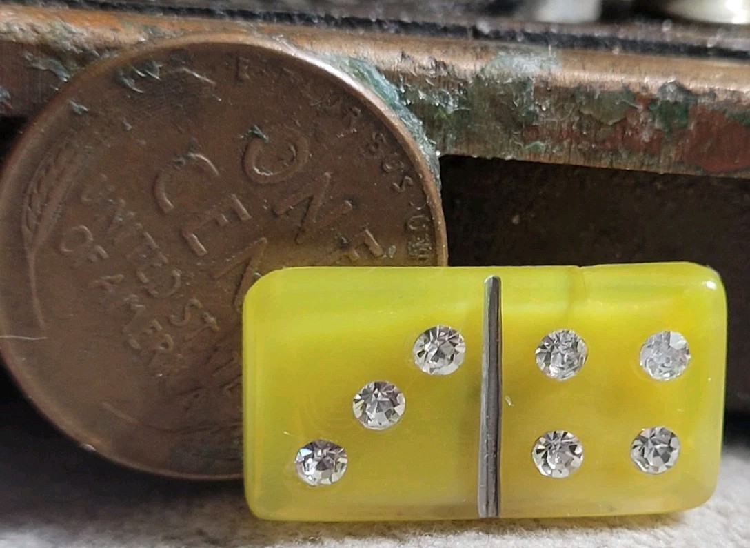 Metal Rods Sample Vintage Glass Dice Clothing Button Unused From Sample Card | eBay