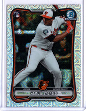 2026 Bowman Chrome Mega Samuel Basallo #93 Mojo Refractor RC Rookie Orioles