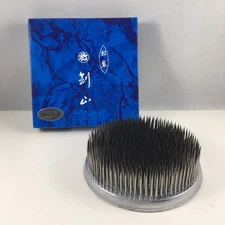 Japanese Ikebana Kenzan 4-1/8"D Round Stainless Steel LONG NEEDLE Flower Frog 